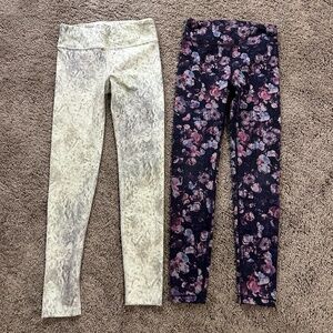 2 Pairs Athleta Girl Leggings size M/8-10